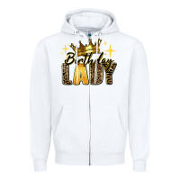 White birthday lady Zipper Hoodie - RanaPortraitStore