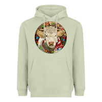 Matcha Charolais Heifer Christmas Heavyweight Hoodie - RanaPortraitStore