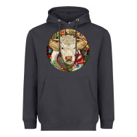 Smoke Charolais Heifer Christmas Heavyweight Hoodie - RanaPortraitStore