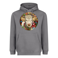Storm Charolais Heifer Christmas Heavyweight Hoodie - RanaPortraitStore