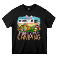 Black Happy Easter camping Heavy Core Tee - OliviaCreatesArt