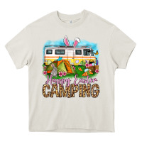 Cream Happy Easter camping Heavy Core Tee - OliviaCreatesArt