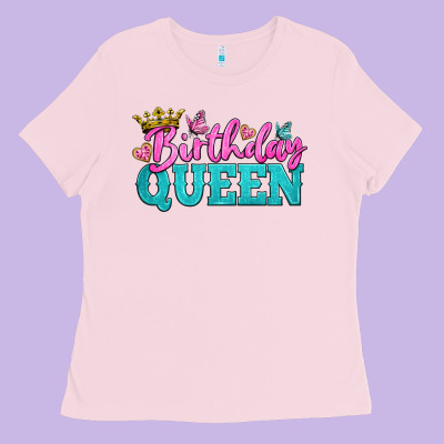 Birthday Queen Ladies Tee Designed By Bundleandbundleshop