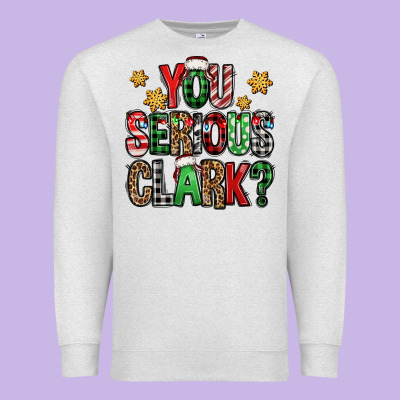 You Serious Clark Christmas Vacation Premium Sweatshirt Designed By Jasminsmagicworld
