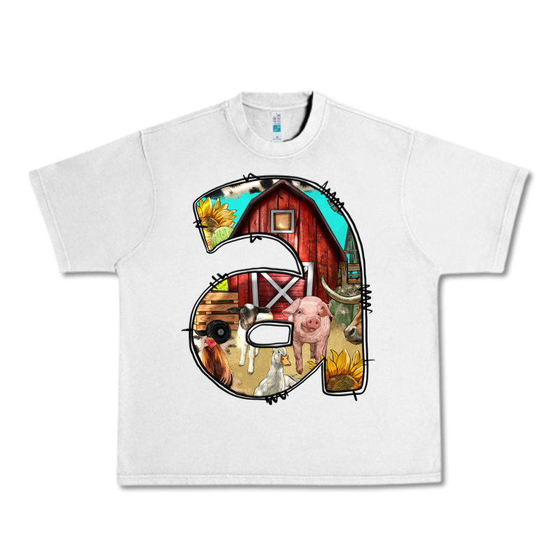 Farm Life Alphabet Lowercase Letters A Urban Heavy Tee by BundleAndBundleShop | Teevron