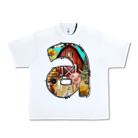 White farm life alphabet lowercase letters a Urban Heavy Tee - BundleAndBundleShop
