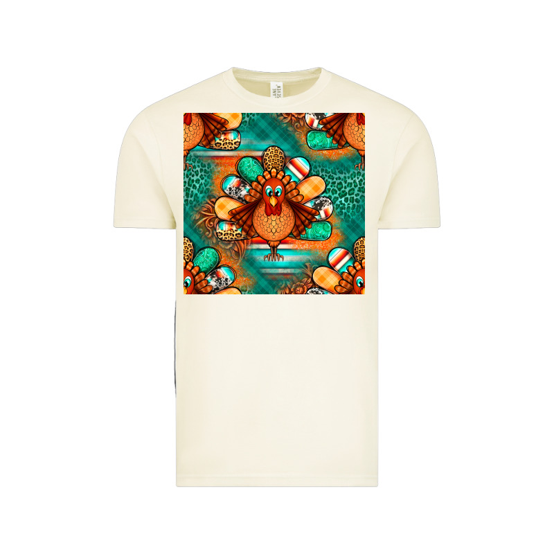 Thanksgiving  Turkey Seamless Pattern Vintage Tee by BundleAndBundleShop | Teevron