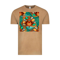 Vintage Camel thanksgiving  turkey seamless pattern Vintage Tee - BundleAndBundleShop