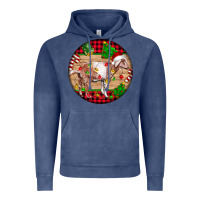 Vintage Denim Nubian Goat Christmas Vintage Hoodie - LillyAllenDesigns
