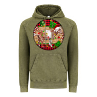 Vintage Olive Nubian Goat Christmas Vintage Hoodie - LillyAllenDesigns