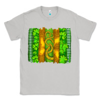 Moon Dust saint patricks horseshoe shamrock leopard glitter brushstroke Classic Tee - Artiststas