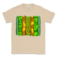 Mushroom saint patricks horseshoe shamrock leopard glitter brushstroke Classic Tee - Artiststas