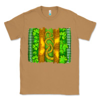 Toasted Coconut saint patricks horseshoe shamrock leopard glitter brushstroke Classic Tee - Artiststas