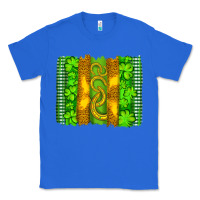 True Royal saint patricks horseshoe shamrock leopard glitter brushstroke Classic Tee - Artiststas