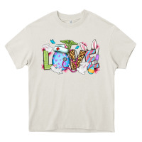 Cream Love Nurse Easter Heavy Core Tee - OliviaCreatesArt