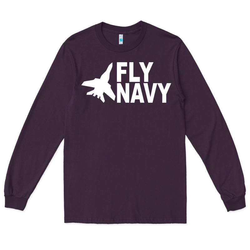 Fly Navy Long Sleeve Tee by DesigneFamous | Teevron