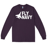 Plum fly navy Long Sleeve Tee - DesigneFamous