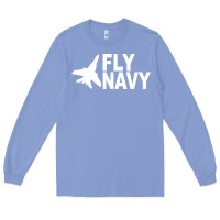 Colony Blue fly navy Long Sleeve Tee - DesigneFamous