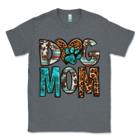 Charcoal Heather dog mom Classic Tee - OliviaCreatesArt
