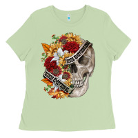 Matcha skull kinda emotionless kinda emotional Ladies Tee - FaDigitalArtStudio