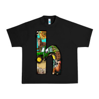 Black farm life alphabet lowercase letters h Urban Heavy Tee - BundleAndBundleShop