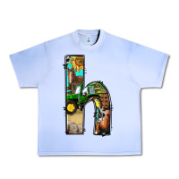 Grape Ice farm life alphabet lowercase letters h Urban Heavy Tee - BundleAndBundleShop