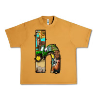 Peanut Butter farm life alphabet lowercase letters h Urban Heavy Tee - BundleAndBundleShop