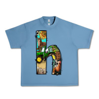 Farm Life Alphabet Lowercase Letters H Urban Heavy Tee | Teevron