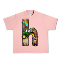 Salmon farm life alphabet lowercase letters h Urban Heavy Tee - BundleAndBundleShop