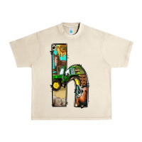 Sandshell farm life alphabet lowercase letters h Urban Heavy Tee - BundleAndBundleShop
