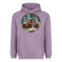 Lavender Barn Christmas Heavyweight Hoodie - RanaPortraitStore