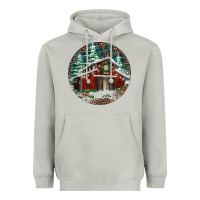 Moon Dust Barn Christmas Heavyweight Hoodie - RanaPortraitStore