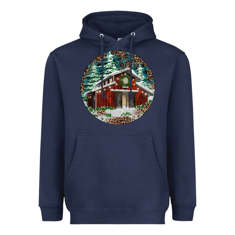 Barn Christmas Heavyweight Hoodie by RanaPortraitStore | Teevron