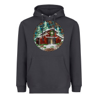 Smoke Barn Christmas Heavyweight Hoodie - RanaPortraitStore