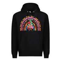 Black teacher gnome rainbow Premium Hoodie - Artiststas