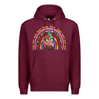 Burgundy teacher gnome rainbow Premium Hoodie - Artiststas