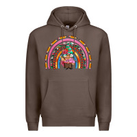 Coffee teacher gnome rainbow Premium Hoodie - Artiststas