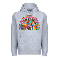 Heather Grey teacher gnome rainbow Premium Hoodie - Artiststas