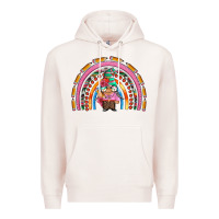 Pale Pink teacher gnome rainbow Premium Hoodie - Artiststas