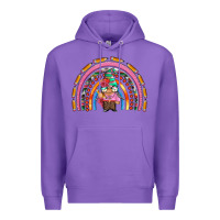 Purple teacher gnome rainbow Premium Hoodie - Artiststas