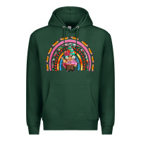 Sports Green teacher gnome rainbow Premium Hoodie - Artiststas