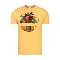 Vintage Mustard customize floral pumpkin Vintage Tee - BundleAndBundleShop