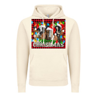 Vintage Artic Merry Christmas  With Goats Vintage Hoodie - LillyAllenDesigns