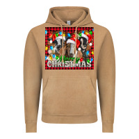 Vintage Camel Merry Christmas  With Goats Vintage Hoodie - LillyAllenDesigns