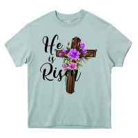 Arona he is risen matthew 28 6 Heavy Core Tee - Jasminsmagicworld