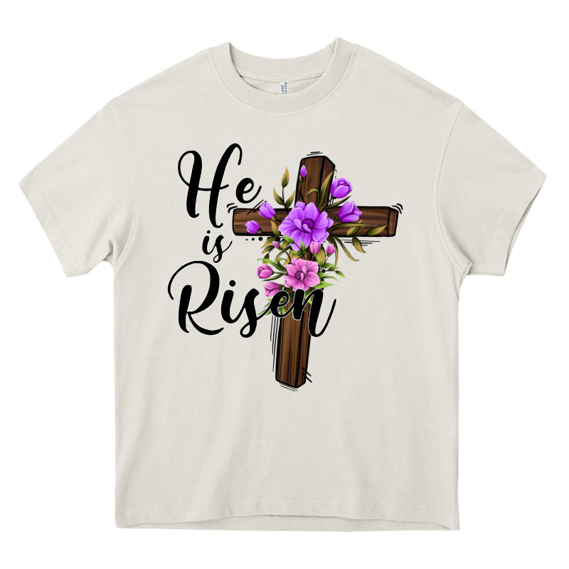 He Is Risen Matthew 28 6 Heavy Core Tee by Jasminsmagicworld | Teevron