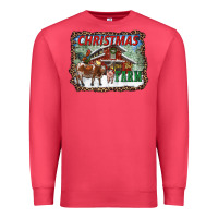 Cardinal Christmas On The Farm Premium Sweatshirt - RanaPortraitStore