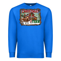 True Royal Christmas On The Farm Premium Sweatshirt - RanaPortraitStore