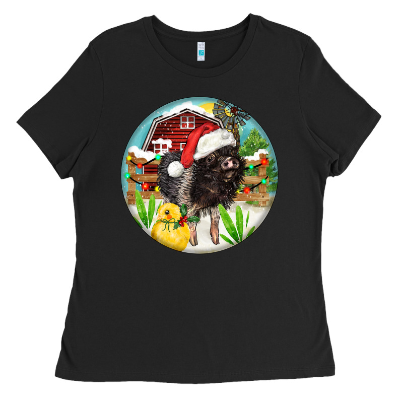 Baby Pig Ladies Tee by FaDigitalArtStudio | Teevron