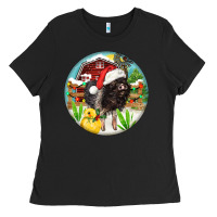 Black Baby pig Ladies Tee - FaDigitalArtStudio